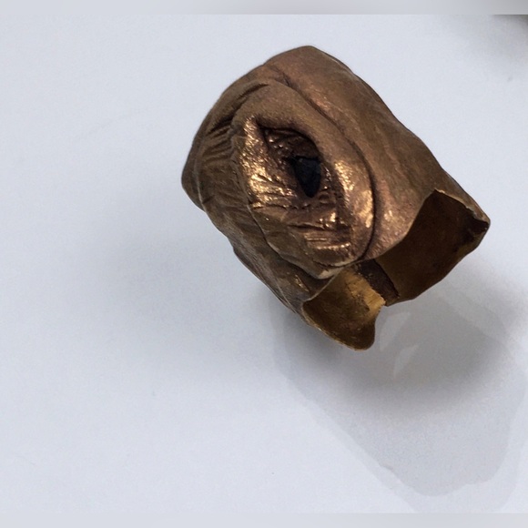 Copper Bronze Tones Fish Like Ring Size 6 Pinky Ring ? - Picture 5 of 8